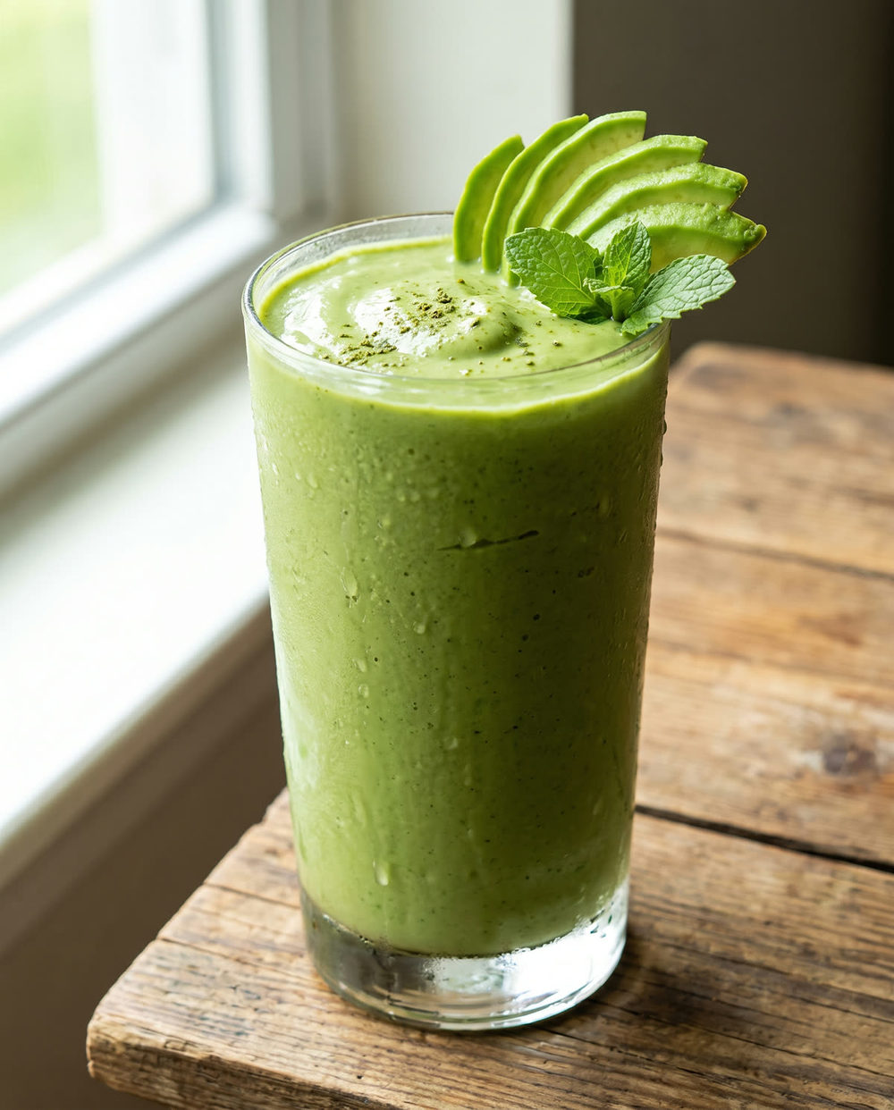 Matcha-Avocado-Spinat-Protein-Shake