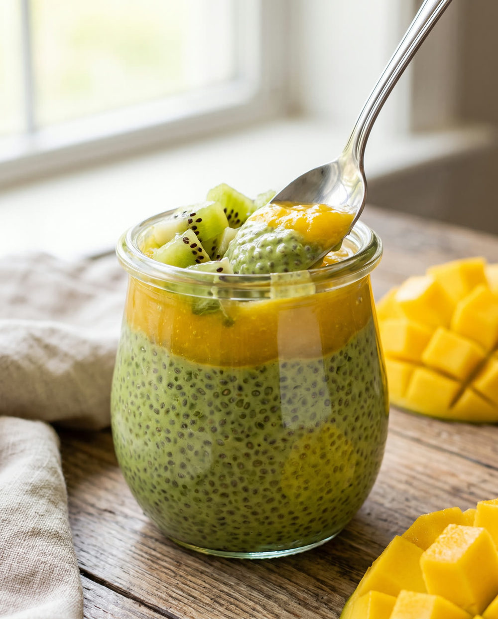Matcha-Chia-Pudding