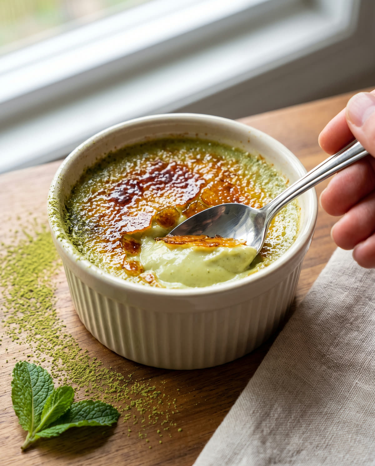 Matcha-Crème-Brûlée