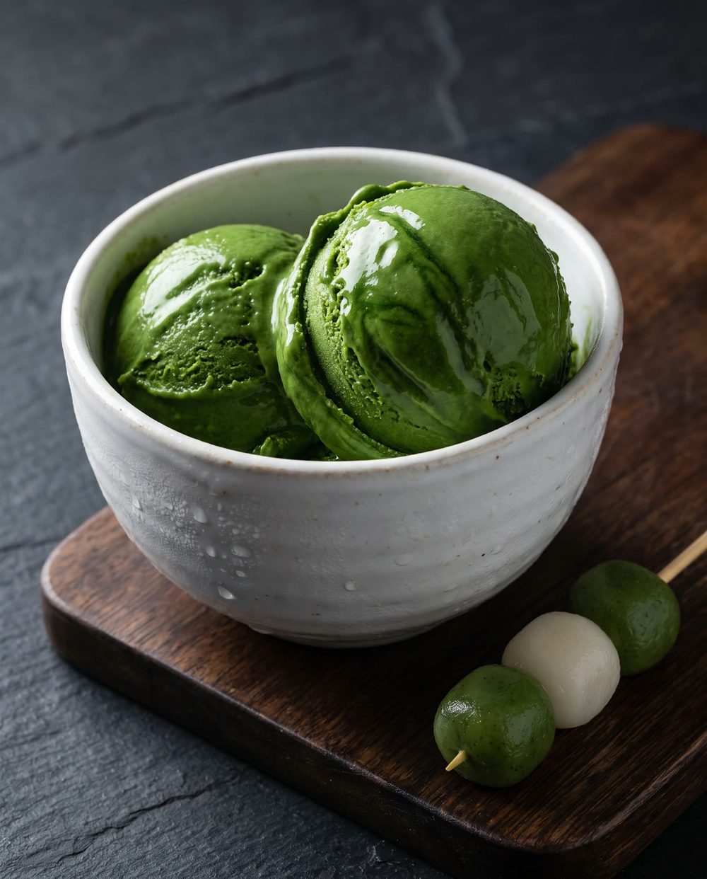 No-Churn Matcha-Eis