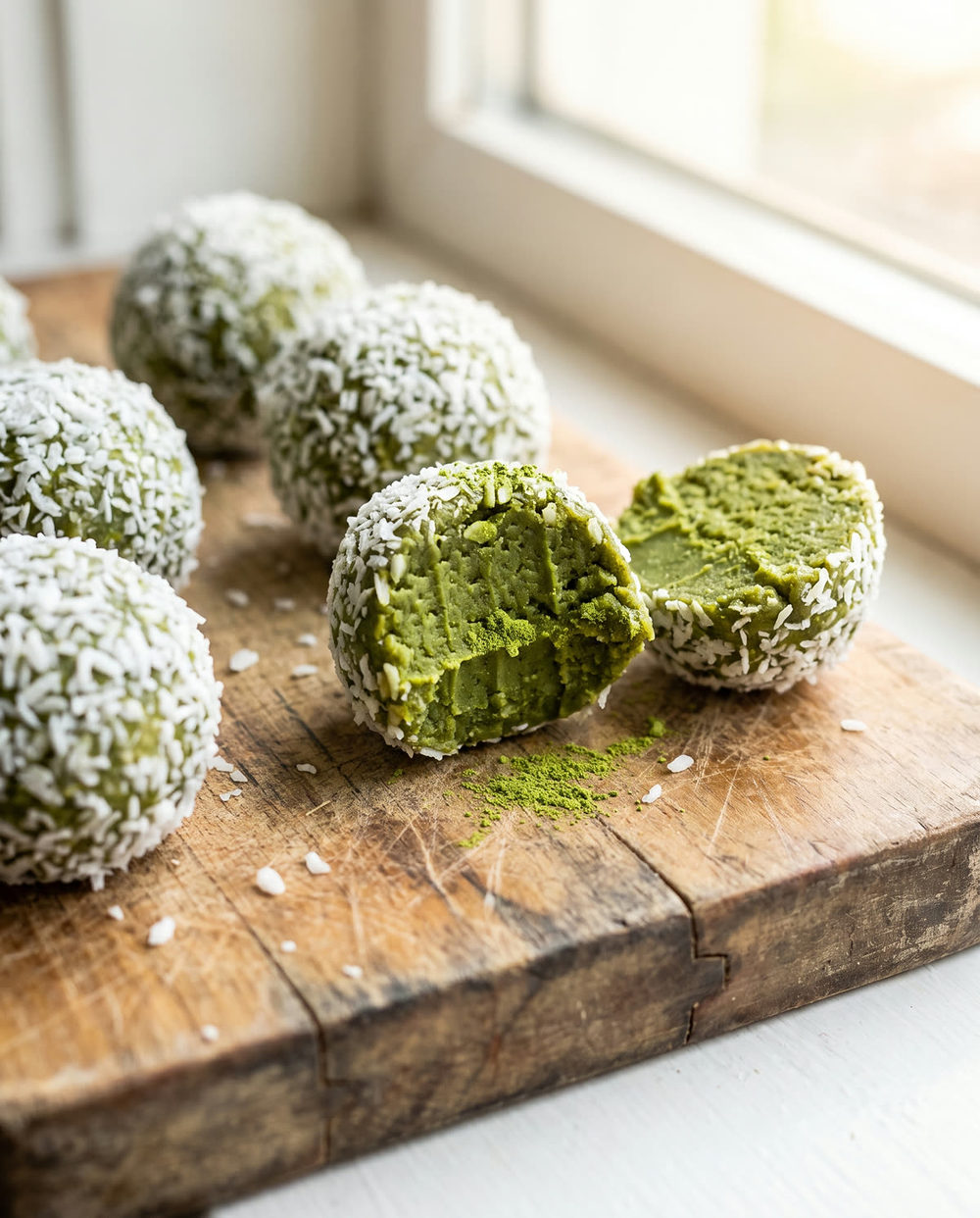 Matcha Energy Balls (No-Bake)