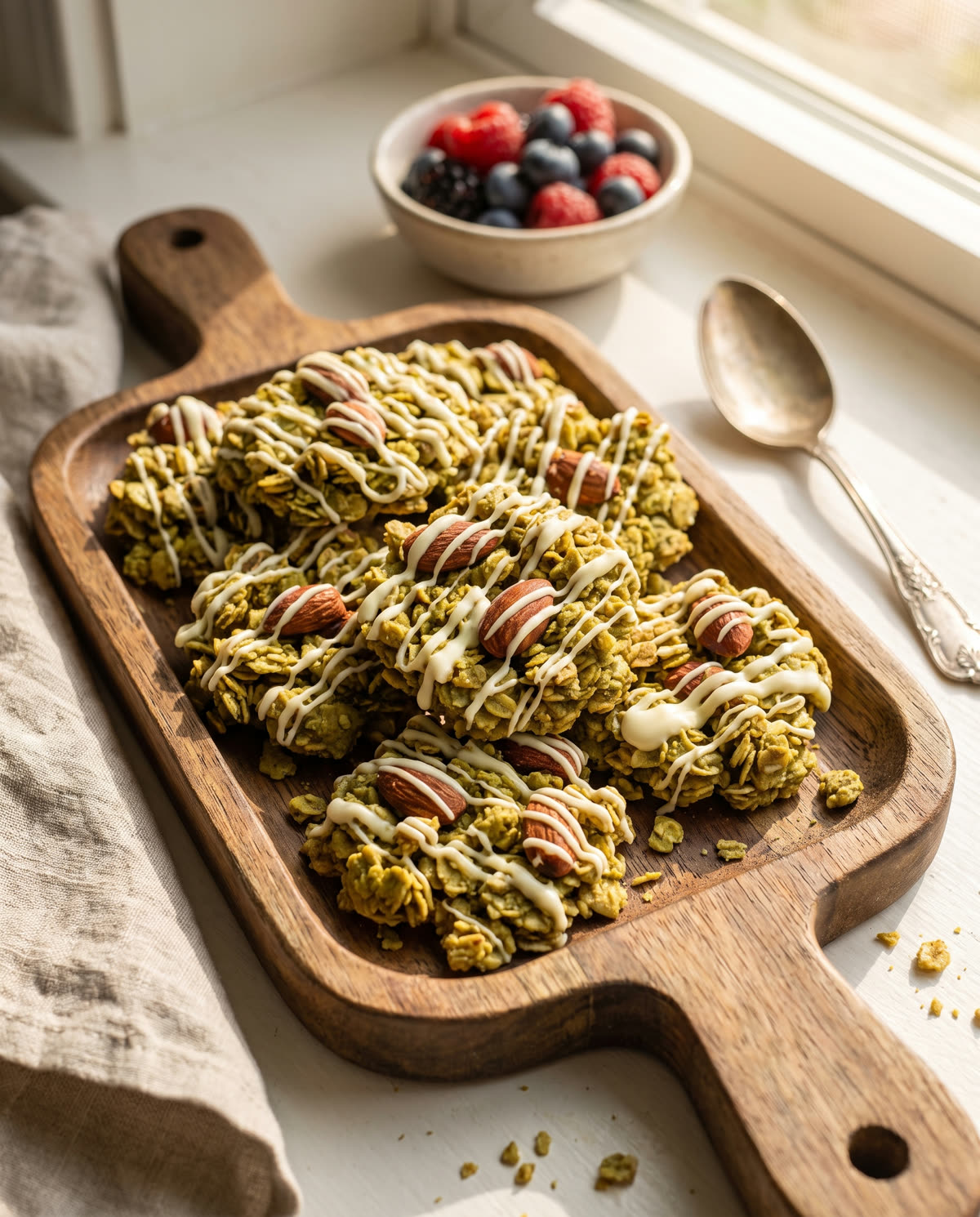 Hausgemachtes Matcha-Granola