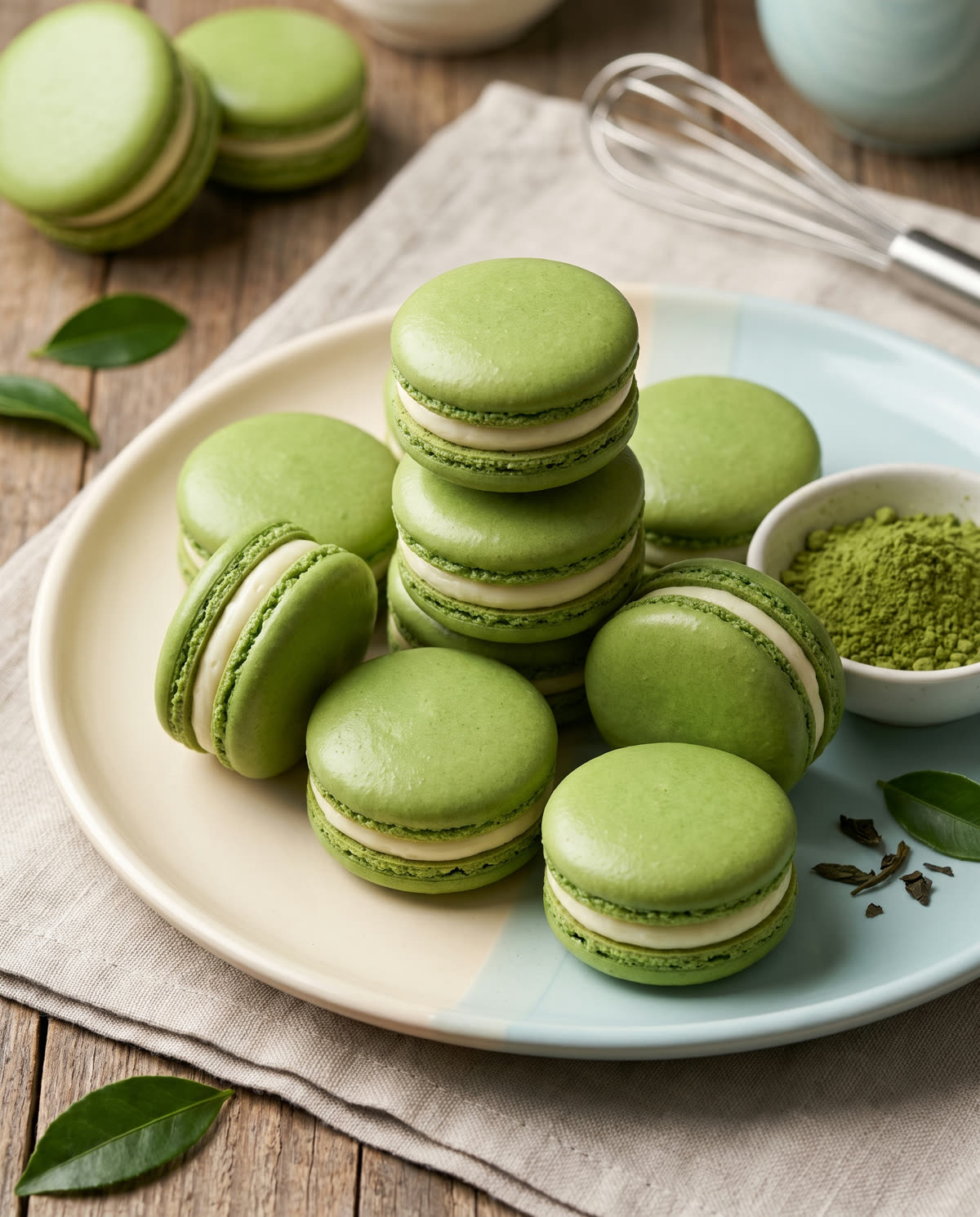 Matcha-Macarons