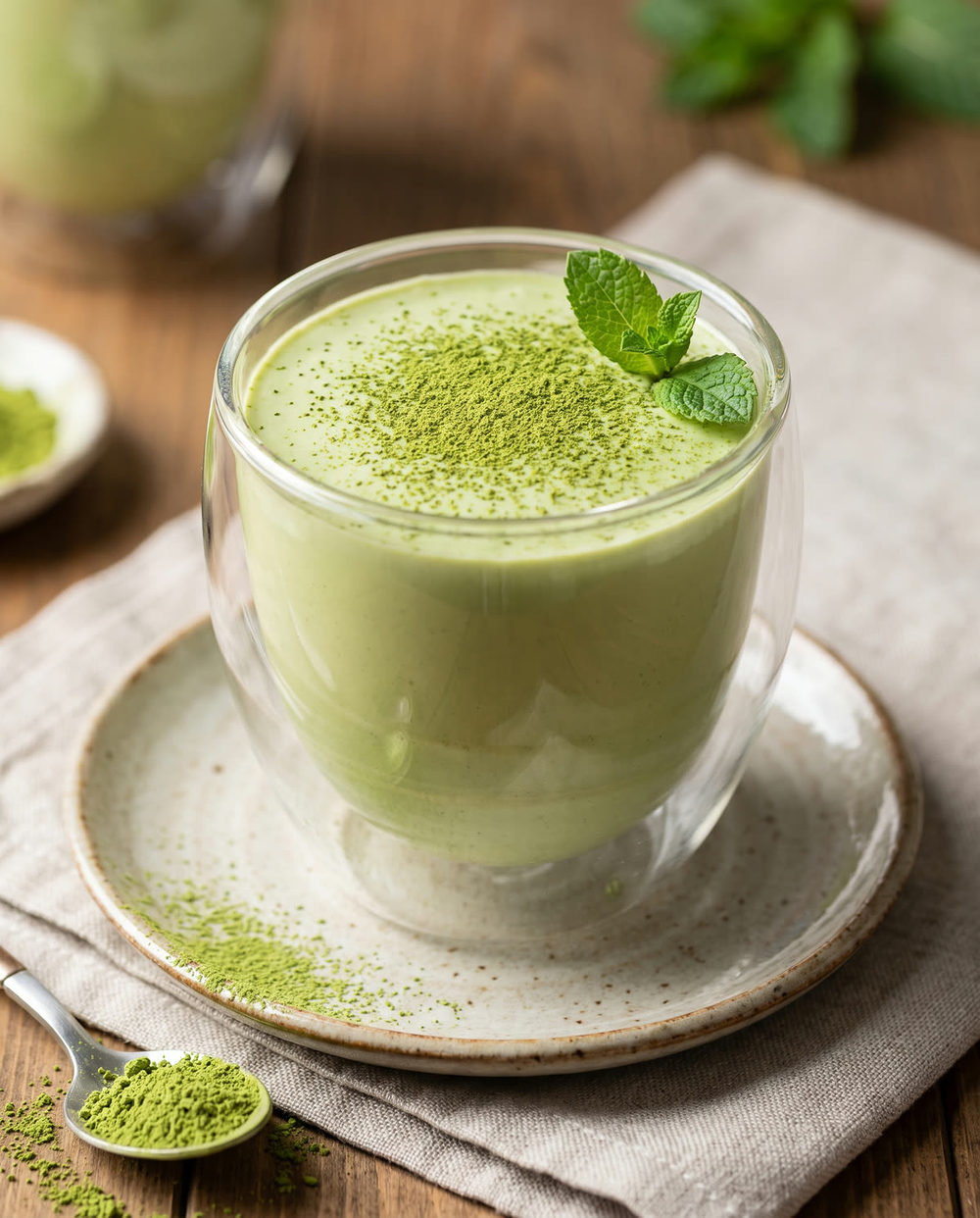 Matcha-Mousse