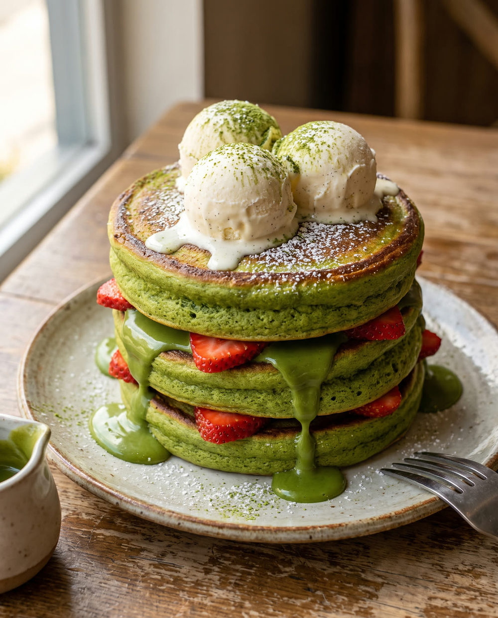 Matcha-Pancakes