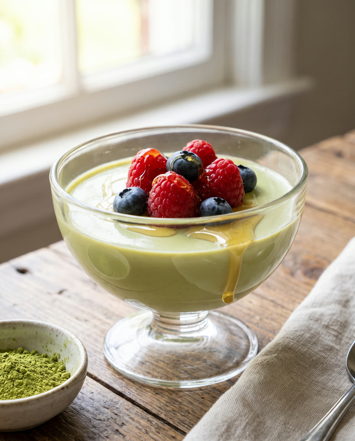 Matcha-Panna Cotta
