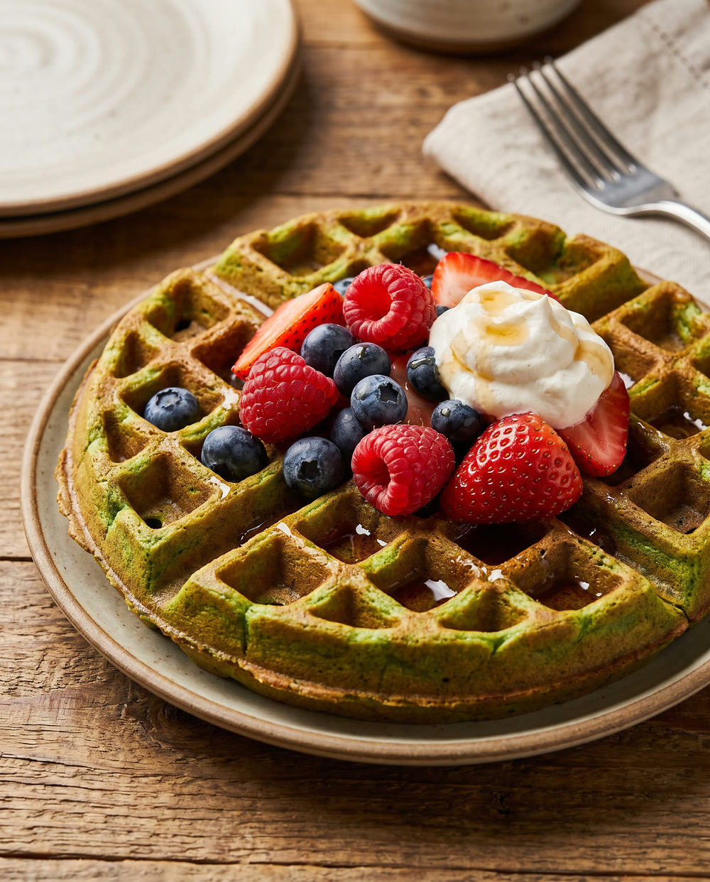 Matcha-Waffeln